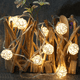 thumbnail image 4 of La secuencia hecha a mano de la rota enciende las luces de hadas con pilas para el balcón interior del jardín del patio al aire libre, 4 of 5