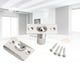thumbnail image 4 of 2 Piezas de Cerradura de Ajustable Cerradura de Puerta Interior Cerradura de Embutir de con Tornillos, 4 of 9