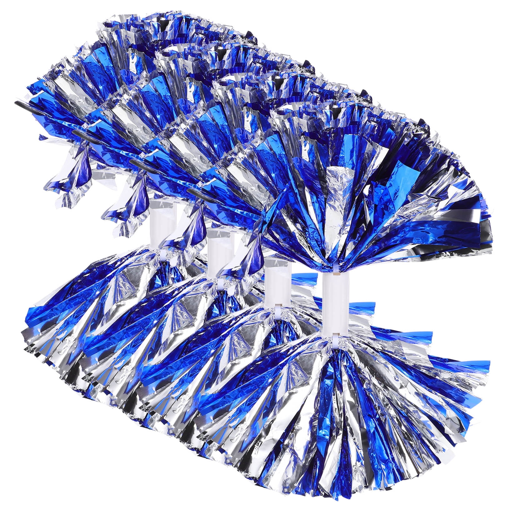 YUNLIGHTS 4-Pack Cheerleading Pom Poms, Reusable PE Material Performance Props for Dance &