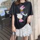 thumbnail image 3 of Disney-Camiseta con estampado de dibujos animados para mujer, ropa de calle de manga corta con cuello redondo, Pato Donald, Margarita y pato, 3 of 4