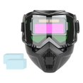 thumbnail image 2 of HILABEE Welding Helmet Anti Splash Dimming Detachable Soldering Protector Face Cover Standard and 20 Lens, 2 of 9