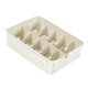 thumbnail image 4 of Caja de almacenamiento para calcetines, ropa interior, armario, contenedores de almacenamiento de lencería, divisores que ahorran espacio 10 rejillas blancas, 4 of 9