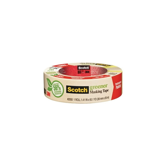 3M 2050-36A 1.41" Scotch Painters' Masking Tape for Trim Work