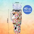 thumbnail image 2 of 40oz Chihuahua Dog Tumbler with Handle and Straw, Cute Puppy Chiwawa Stainless Steel Insulated Cup with Lid, Travel Coffee Mug Water Bottle, Birthday Mothers Day Gifts for Women Men Animal Lovers, 2 of 6