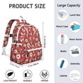 thumbnail image 6 of Red Strawberry Plants Fruit Backpack for School,Cute School Bag,Schoolbag with Adjustable Shoulder Straps & Padded Back,13.4"x11"x4.7", 6 of 6