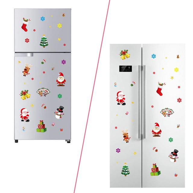 Christmas Static Sticker Fridge Window PVC Decal PVC decal; Home Office Shop Self-adhesive Decoration, Animal
