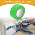 thumbnail image 2 of Cinta de pintor universal Unique Bargains - Cinta de enmascarar para pintura de automóviles DIY sin residuos - Papel crepé verde - 2 pulgadas x 54.7 yardas, 2 of 7