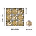 thumbnail image 3 of Christmas Tree Ornaments PET Painted Shaped Plastic Christmas Balls Festive Party Decorations, 3 of 8