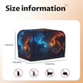 thumbnail image 4 of Toaster Covers 2 Slice, Red and Blue Fire Dragon C Waterproof Bread Machine Cover Fits for Standard 2 Slice Toasters, Home Decor Toaster Protection with Hanging Rope, 4 of 7