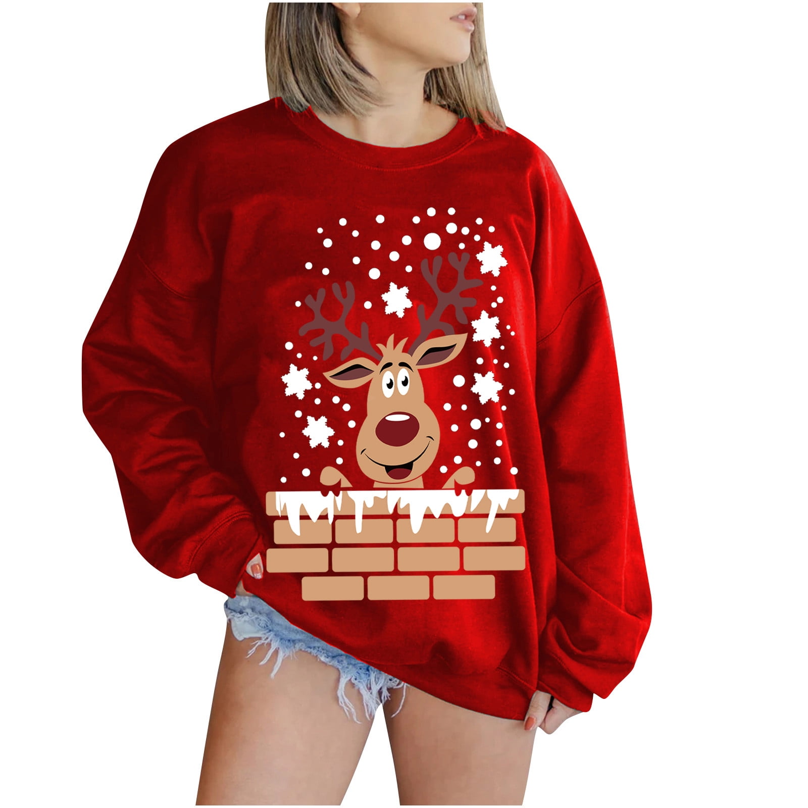 ugly christmas sweater crop top