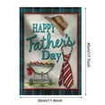 thumbnail image 3 of KCGYNP Father's Day Garden Flag Linen,Double Sided Printed,Decorative Welcome Flag,Courtyard Decor,Fade-Resistant,Elegant Taste,1-Flag Pack, 3 of 5