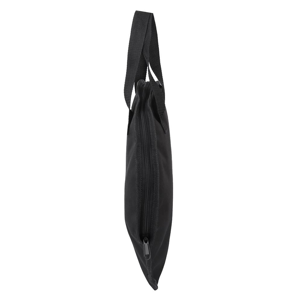 Bnineteenteam Dumb Drum Bag,Portable 12 Inch Dumb Drum Practice Pad Bag Black Oxford Cloth Carrying Bag Case 