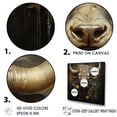 thumbnail image 3 of Designart "Silhouetted Baroque Yaks I" Yaks Floater Framed Canvas Prints, 3 of 5