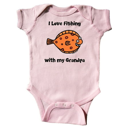 

Inktastic Fishing with Grandpa Gift Baby Boy or Baby Girl Bodysuit
