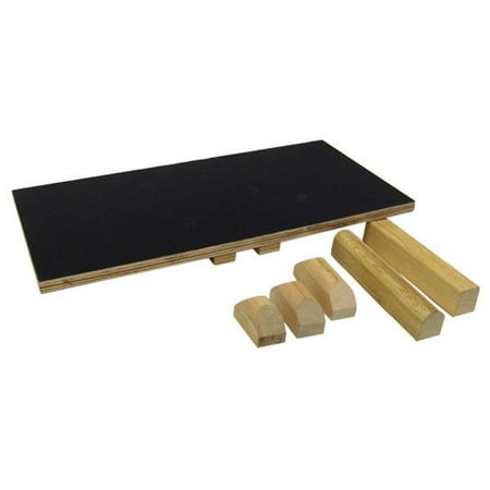 Bundle J Fit 10-2000 Balance Board with 5 Fulcrums Wood