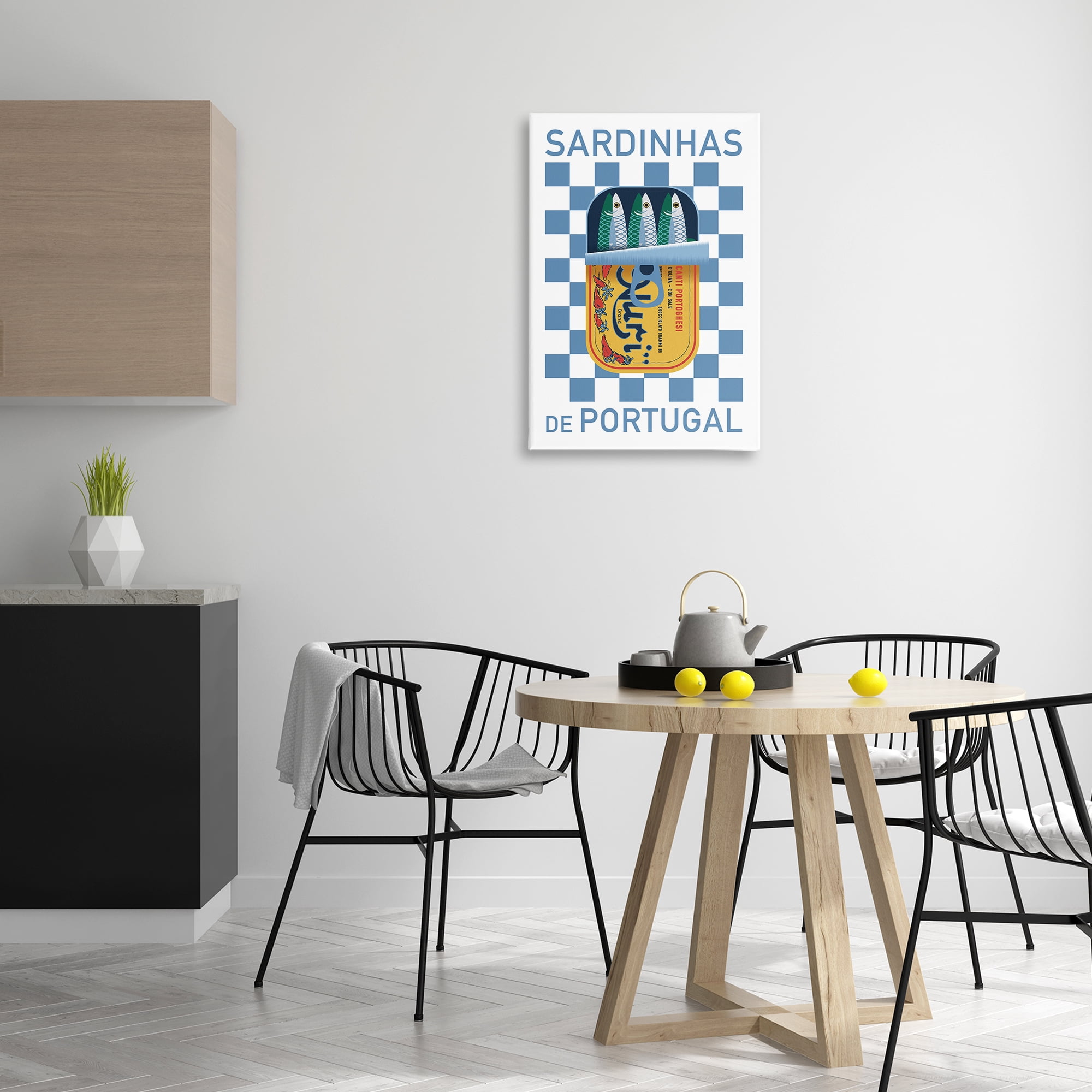 Stupell Industries Portuguese Sardines Can Food & Beverage Painting Gallery Wrapped Canvas Art Print Wall Art, 20 x 30
