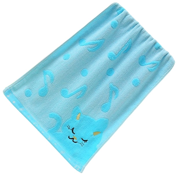 Toalla para niños Bewildely HA082708-02 Rectangular Azul suave cómoda absorbente de agua bonita caricatura