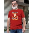 thumbnail image 2 of Old Man With A Corgi T-Shirt Men -Image by Shutterstock, Male Small, 2 of 4