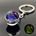 thumbnail image 2 of Jewelry VerPetridure Twelve Constellation Keychain Pendant Time Luminous Glass Ball Pendant Metal Key, 2 of 4