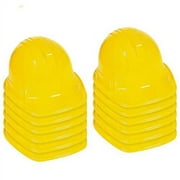 Funny Party Hats Plastic Construction Hats for Adults, Builder Themed Party Hat, Yellow, 12 Count, One Size fits Most