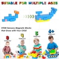 thumbnail image 3 of Bloques Magnéticos Apluses 42 Piezas para Niños de 3 a 8 Años con Bolsa de Almacenamiento, 3 of 7