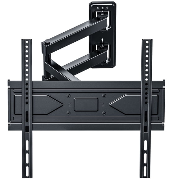 MountLiving Full Motion Single Stud TV Wall Mount for 26-65 inch TVs, Corner Articulating TV Mount Bracket with Swivel & Tilt, Max VESA 400x400mm, Holds up to 80 lbs
