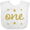 thumbnail image 3 of Inktastic 1st Birthday One Gold Boys or Girls Baby Bib, 3 of 4