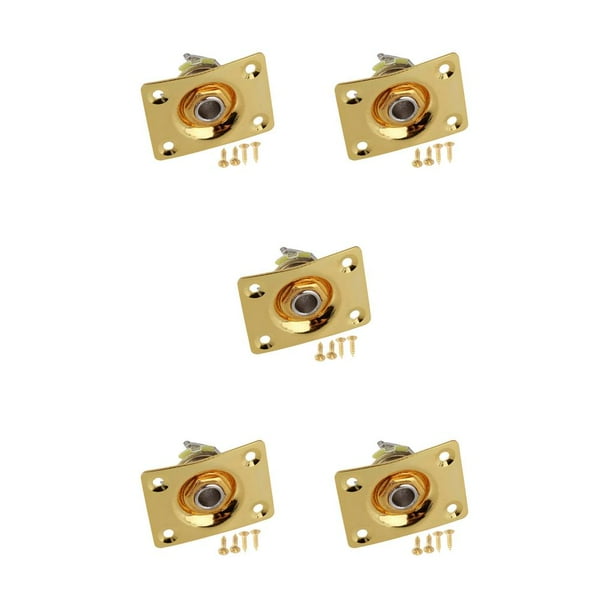 Soidarity Panel de toma de Audio para guitarra eléctrica Gibson TL, 1/4 , 6,35mm, montaje de conector de Audio cuadrado Type8 NO8 Soidarity CBP097357