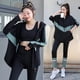 thumbnail image 3 of Chaqueta deportiva con sujetador y mallas para mujer, conjunto de 3 piezas, chándal, entrenamiento y ejercicio, gimnasio, Push Up, ropa deportiva para Yoga, traje de Fitness, 3 of 5