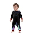 thumbnail image 2 of Onlypjs Family Matching Christmas Pajama Set for Men, Women and Couples – Colorful Tree & Snowflake Print Tops with Red Plaid Pants, 2 of 5