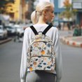thumbnail image 7 of FORMRS Mini Backpack Purse for Women Quilted Travel Daypack Casual Shoulder Bag, Acorn Leaves Pattern, 7 of 7