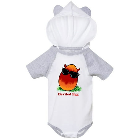 

Inktastic Easter Red and Orange Deviled Egg with Horns and Sunglasses Gift Baby Boy or Baby Girl Bodysuit