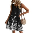 thumbnail image 3 of Zeagoo Women Summer Dress with Pockets Womens Casual T Shirt Dress Sleeveless Tank Dress Loose Shift Dress for Women Crew Neck A Line Dresses, 3 of 5