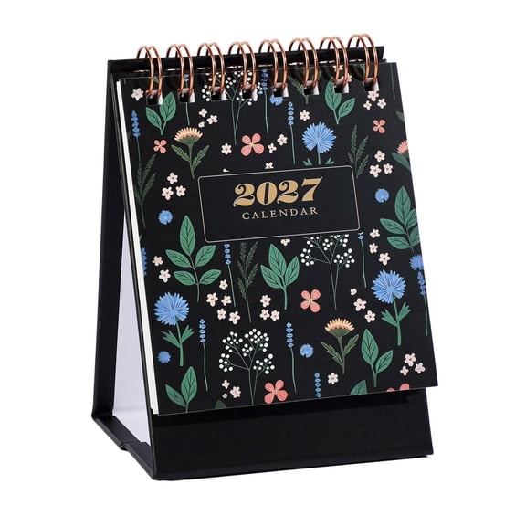 2027 Small Desktop Standing Calendar Monthly Table Planner for Home Office School