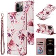 thumbnail image 1 of Compatible with iPhone 11 Pro Max Premium Vintage PU Leather Magnetic Closure Case with Strap Flip Cover, 1 of 5