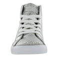 thumbnail image 4 of Gotta Flurt Girl's Disco II Hi Top Silver Sequin Dance Sneaker, 4 of 7