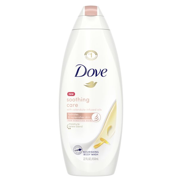 Dove Soothing Care Body Wash Calendula Infused Oils, 22 fl oz Walmart