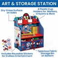 thumbnail image 3 of Spidey and His Amazing Friends 3-Piece Art & Play Toddler Room-in-a-Box by Delta Children – Includes Draw & Play Desk, Art & Storage Station & Fabric Toy Box, Blue, 3 of 9