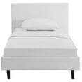 thumbnail image 3 of Modway Anya Twin Modern Style Polyester Fabric Bed in White Finish, 3 of 3