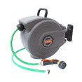 thumbnail image 3 of DYNWAVECA Automatic Retractable Garden Hose Reel PVC Hose Easily Install 180 degree Rotation 15m Hose, 3 of 10