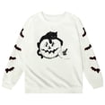 thumbnail image 4 of CUZIBR Kids Girls Halloween Crewneck Sweatshirt Pumpkin Cat Graphic Pullover Long Sleeve Casual Fall Winter Clothes,White,3-4 Years, 4 of 4