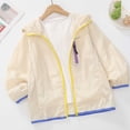 thumbnail image 3 of MexChoioe Big Kids Sun Protection Hooded Zip Up Jacket Long Sleeve Outerwear Summer Lightweight Breathable Casual Daily Outdoor Windbreaker for Boys and Girls, 3 of 7
