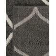 thumbnail image 7 of Unique Loom Trellis Frieze Collection Area Rug - Rounded (5' Square Dark Gray/Ivory), 7 of 7