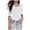 White, variant on Fgnfyis Womens Short Sleeve Tops Women's Half Sleeved T Shirt Solid Color Basic Shaping Fit Top T Shirts for Women Pink M