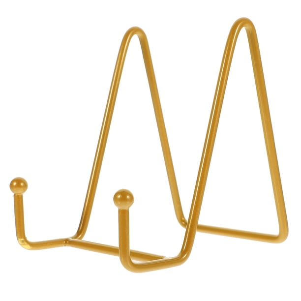 unbranded Soporte De Metal Dorado Para Exhibir Fotos Cuadros O Platos En Con Estilo Clásico
