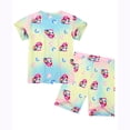 thumbnail image 2 of Beilxfa Little Girls Cartoon Short Sets Summer 2 Piece Outfits Toddler Teen Girl Top T-shirt and Shorts Pjs 3-10T-Unicorn, 2 of 9