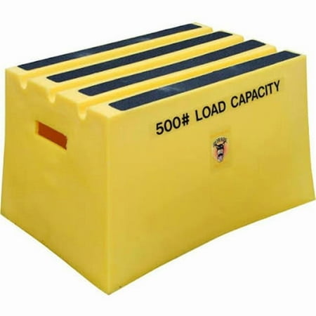 Vestil VST-1-Y Yellow 1 Step Polyethylene Step Stool