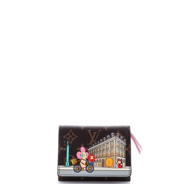 Pre-Owned Victorine Wallet Limited Edition Vivienne Xmas Monogram Canvas By Rebag
