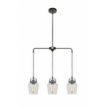 53593-FB Craftmade Lighting Trystan - Three Light Pendant in Transitional Style - 5.5 inches wide by 30 inches high-Flat Black Finish