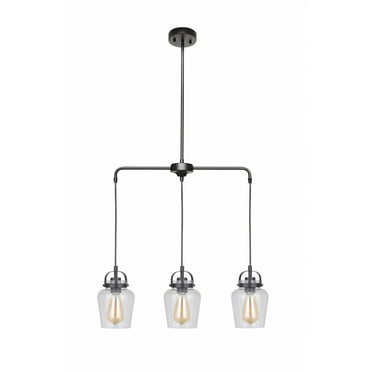 53593-FB-Craftmade Lighting-Trystan - Three Light Pendant in Transitional Style - 5.5 inches wide by 30 inches high-Flat Black Finish